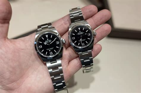 rolex explorer 1 40|rolex explorer 36mm vs 40mm.